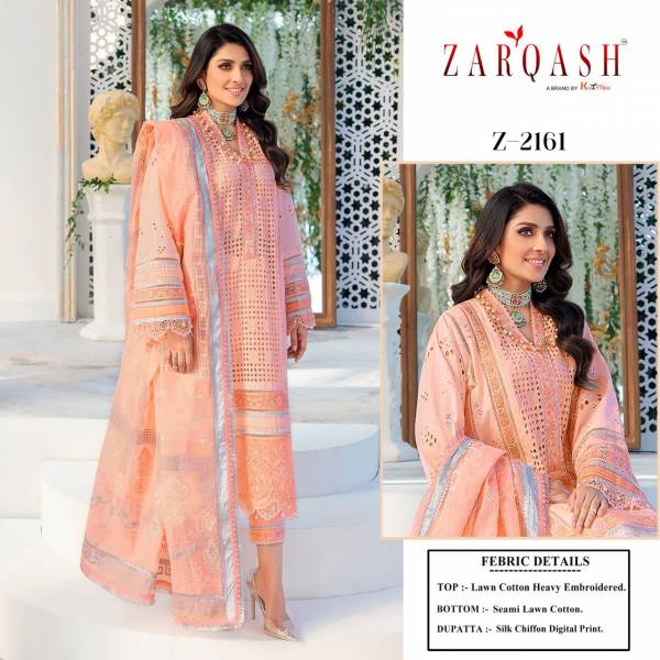 Zarqash Noor Chikankari 2161 Heavy Festive Wear Designer Pakistani Salwar Suits Collection